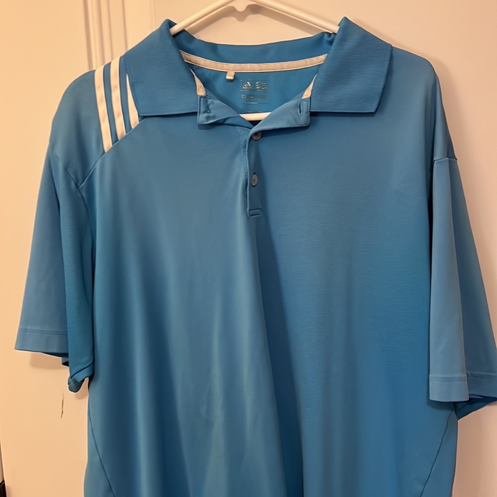 adidas Blue Polo Shirt - Picture 2 of 8